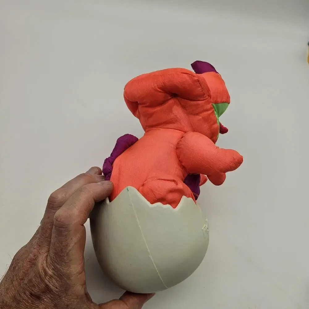 Vintage 1992 Fisher-Price Puffalump Dinosaur Plush Toy Stuffed Animal‎ Doll Rare